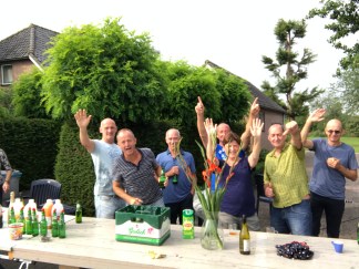 De broers Janssen aan de Harterseweg in Malden